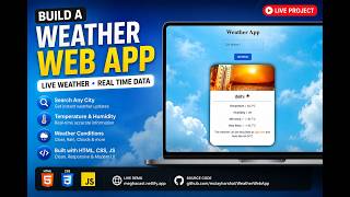 Build a Weather Web App Using HTML, CSS & JavaScript | Live Weather API Project | Beginner Friendly screenshot 2