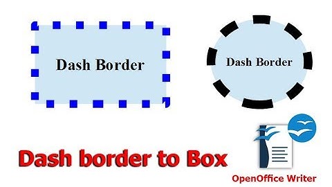 How to add dash border to text in OpenOffice Writer