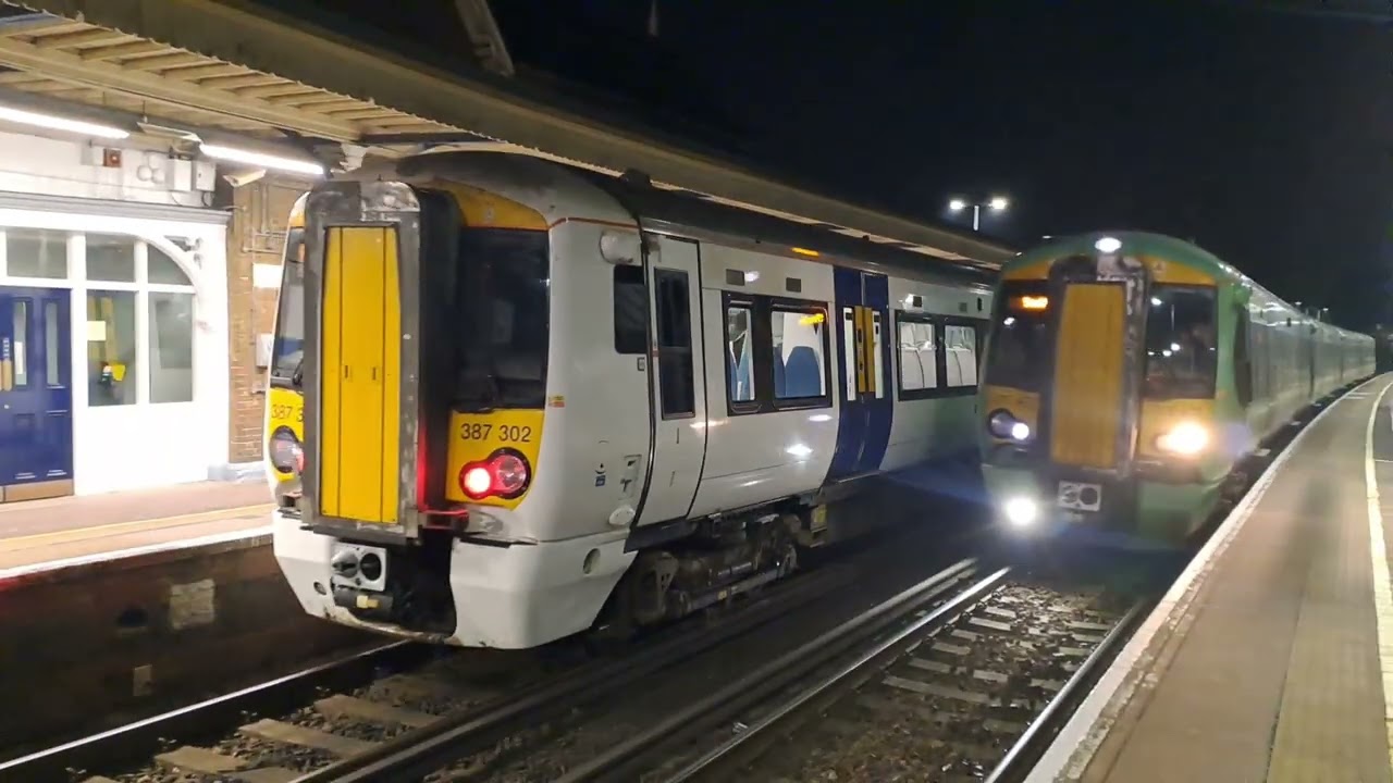 Seven Evening Trains At Cosham, 04-03-2026. 
