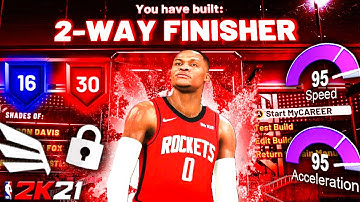 LOCKDOWN 2 WAY FINISHER 2K21 BUILD!NBA 2K21 BEST BUILD!2 WAY FINISHER BUILD WITH THE BEST BADGES!