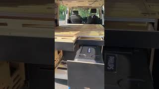 Van storage build: finally locked in 🔧🚙