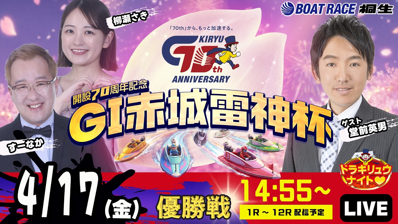 4月17日 | G1赤城雷神杯 | ドラキリュウナイト | ボートレース桐生