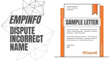 EmpInfo - Remove an Incorrect Name - Sample Letter - iDispute - Online Document Creator and Editor