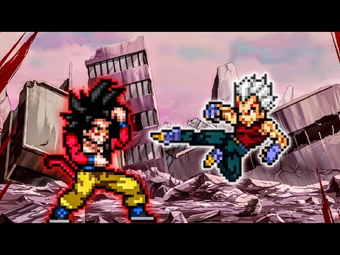 Son Goku SSJ4 V4 VS Baby Vegeta DBFZ In Mugen