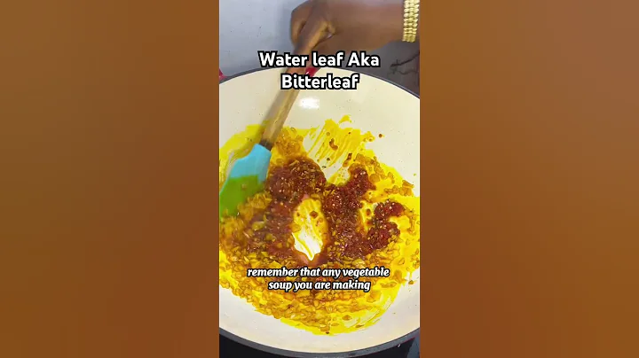 Water leaf Bitterleaf Soup || Akwa Ibom Style #food #soup #nigerianfood #recipevideo #cooking