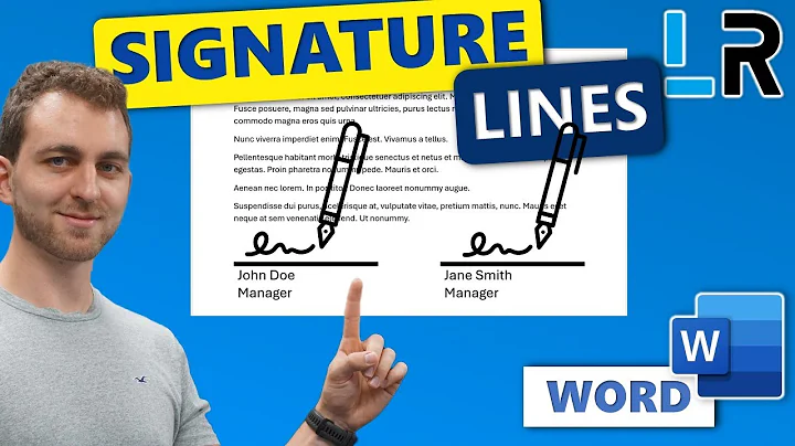 2 Ways to Add a Signature Line in Word