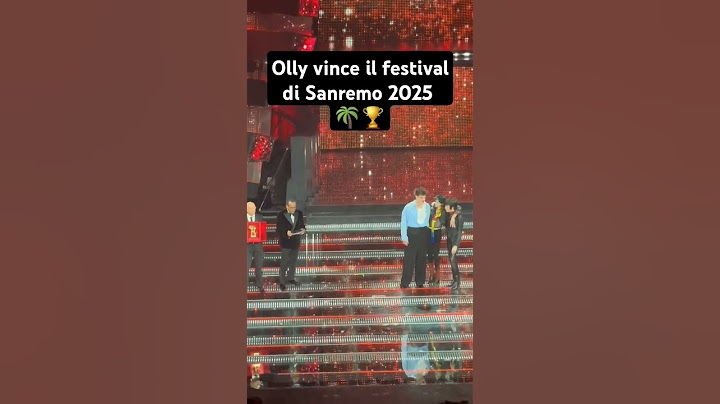 OLLY vince il festival di Sanremo 2025 🌴🏆 #sanremo2025 #perte #olly