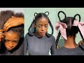 60 Seconds Hair Style girl Simple and Easy Bow ponytail 🥹💕