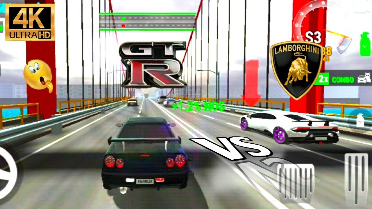 Lamborghini vs Nissan GT-R drag race 2022 || Racing limits android gameplay || Lamborghini drag race