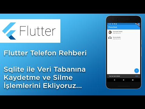 Flutter Rehber - Sqlite ile Veri Kaydetme ve Silme İşlemlerini Ekliyoruz