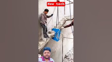 " Concrete stair removing machinery tools make work easy 💡" #construction #shorts #shortsfeed