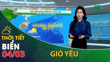 Thời tiết biển ngày 04/03/2022:Khu vực Bắc biển Đông có gió cấp 3,  biển ổn định| VTC14