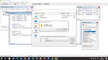 Creación de tablas y programas en Visual Fox