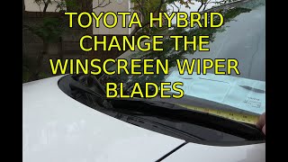 Change Front Windscreen Wipers Toyota Corolla Hybrid Fielder