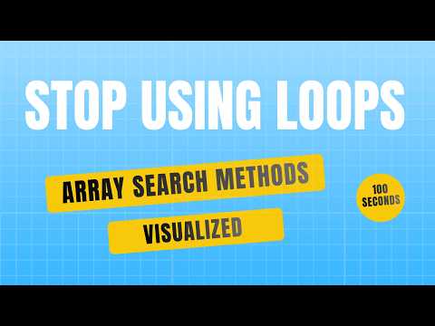 JavaScript  Array Search Methods Visualized in 100 Seconds