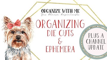 Organize With Me | Ephemera & Die Cuts PLUS a Channel Update
