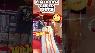 LINTASAN SUPER JET !!! RAFA DJUARA MAIN TRACK HOT WHEELS TERPANJANG YANG ADA DI PAKUWON MALL JOGJA