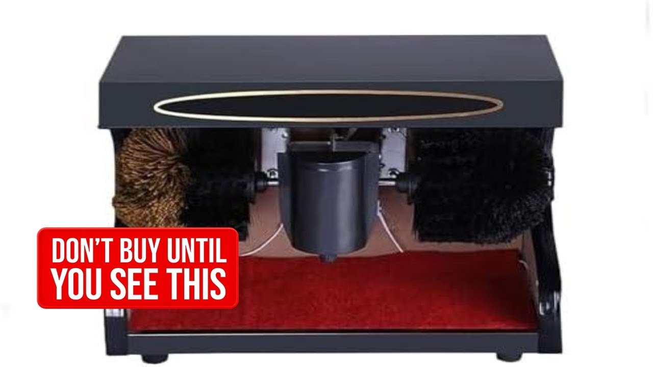 Автоматическая электрическая полировальная машина для обуви с двумя щётками, умная индукционная ч...