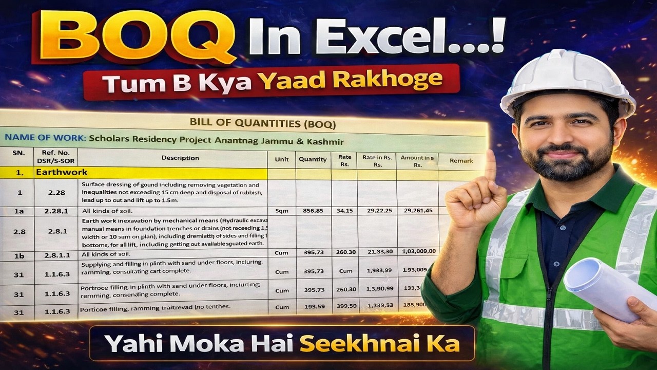 BOQ Preparation Step-by-Step | How to Prepare BOQ in Civil Engineering ...