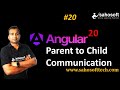 Parent to Child Communication in Angular 20 | Angular 20 Tutorial in Hindi | Sahosoft