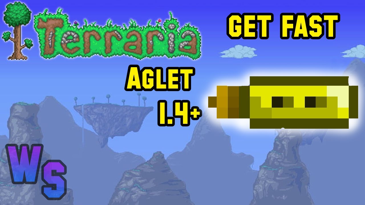 Terraria how to get FAST Aglet on 1.4.4.9 (SEED) *PC* YouTube