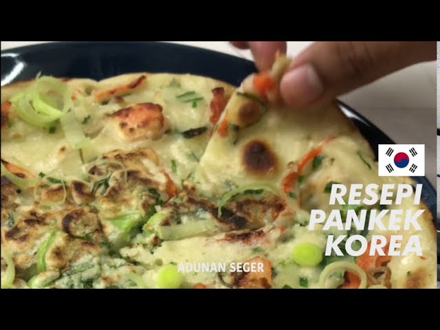 Korean Pancake Recipe Resepi Pankek Korea By Noraini Cookies Youtube