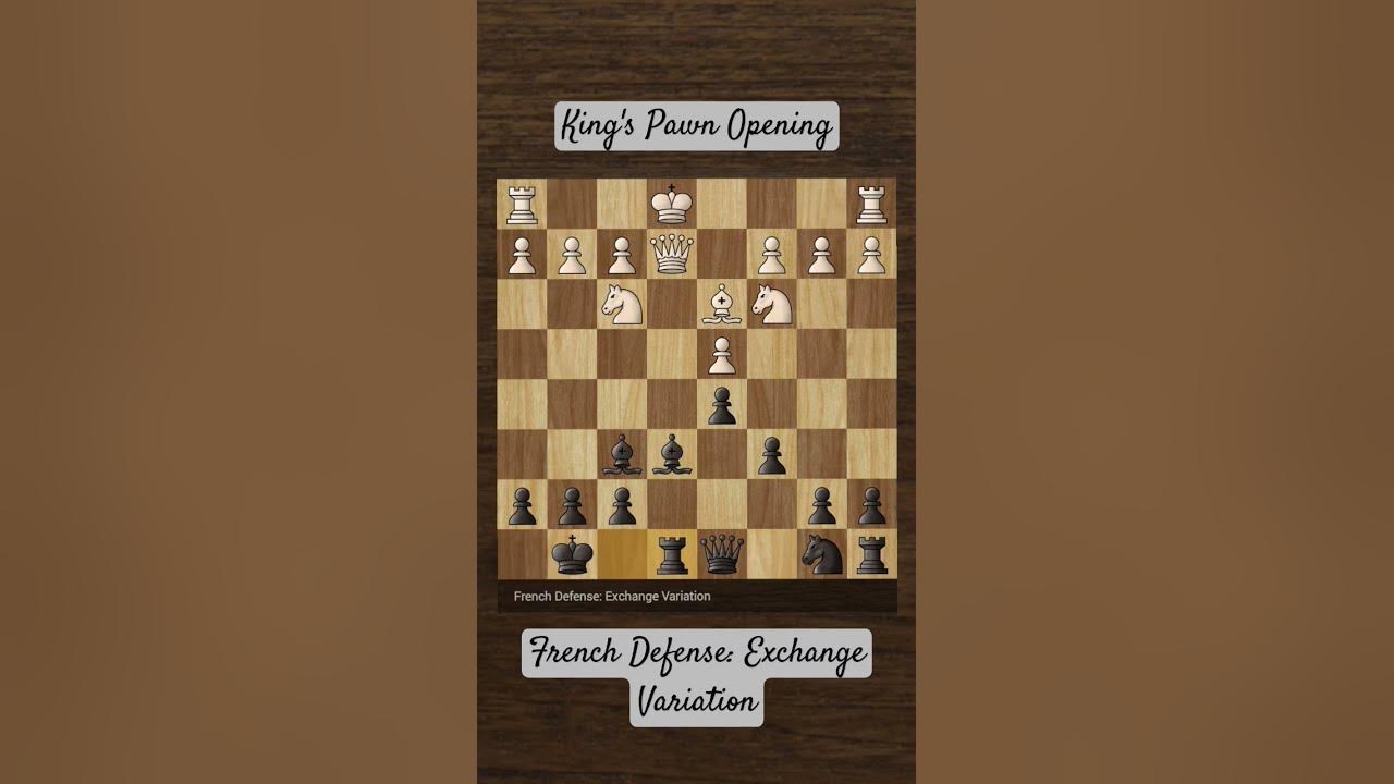 Charlotte Chess Center Blog: Opening Preparation: The French Defense -  Exchange Variation