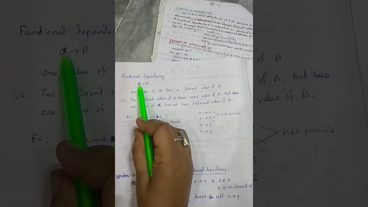 Functional dependency - In Bengali