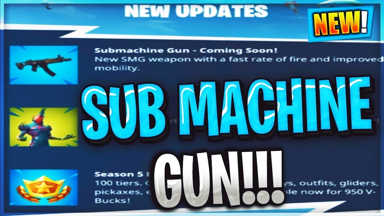 NEW submachine gun gameplay / FORTNITE BATTLE ROYALE