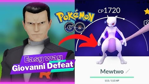 HOW TO DEFEAT GIOVANNI IN POKEMON GO! Catch Shadow Mewtwo / November 2022