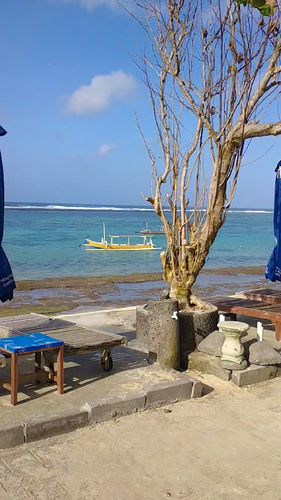 ketika pantai Pandawa Bali belum  ada pengunjung karena masih pagi #wisatabali #bali #pantaipandawa