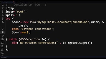 Conexión con MySQL y PDO | ✅ PHP | Descargalo