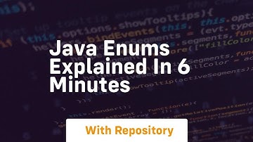 Java enums explained in 6 minutes