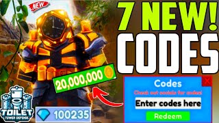 [EP-73 PART 2] *NEW*ALL WORKING CODES IN TOILET TOWER DEFENSE IN ROBLOX - TOILET TOWER DEFENSE