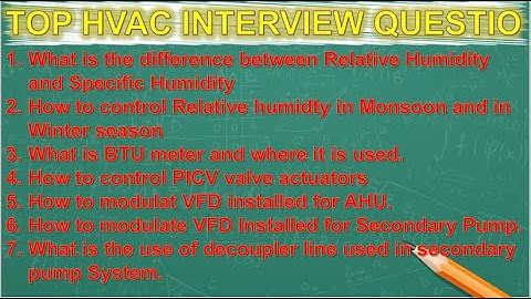 TOP BASIC HVAC SYSTEM INTERVIEW QUESTION AND ANSWER  | LIVE DISCUSSION | HVAC World