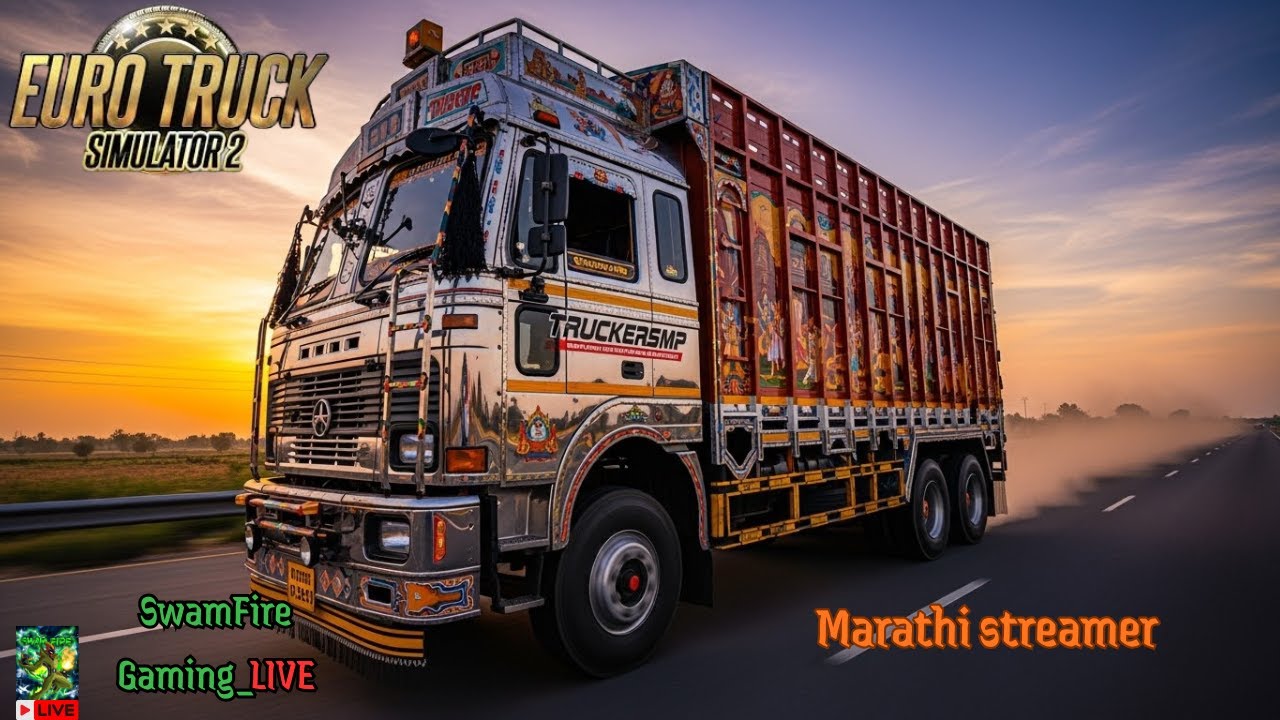 Traffic jam in | ETS 2 TruckersMP #marathistreamer #marathigamer #live #shorts