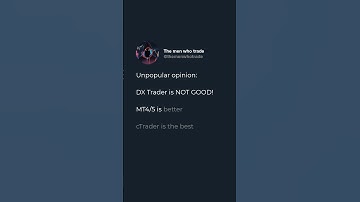Unpopular opinion:  DX Trader is NOT GOOD!  MT4/5 is better  cTrader is the best
