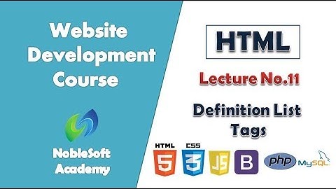 Web Development Course (Lecture no.11) | NobleSoft Academy
