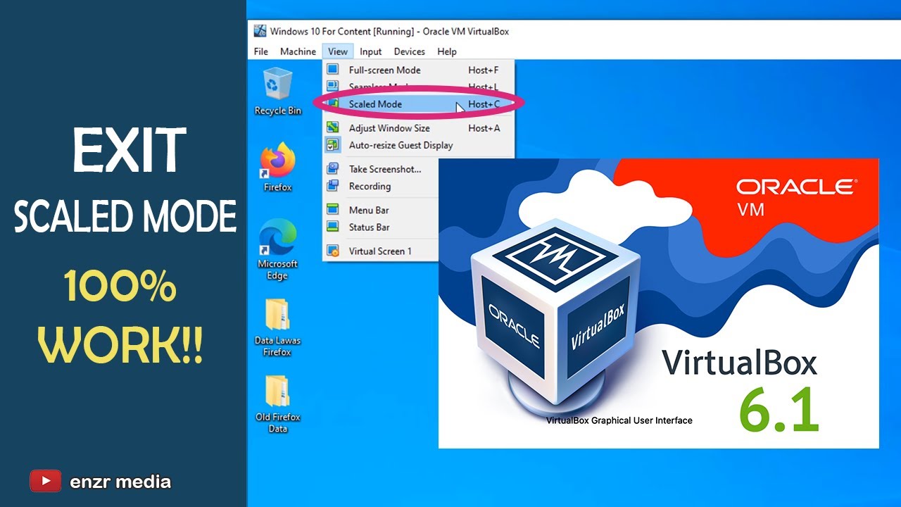 How To Exit Virtualbox Scaled Mode - How To Get Menus Back In Virtualbox | Bahasa Indonesia