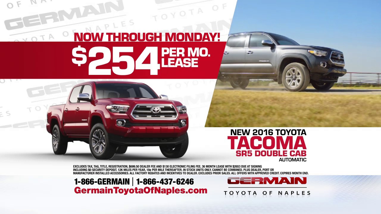 Lease A 2016 Tacoma Year End Clearance Event At Germain Toyota Of Lease A 2016 Tacoma Year End Clearance Event At Germain Toyota Of Naples