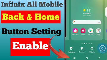 Infinix All Mobile Back Button settings | How to change navigation bar in Infinix