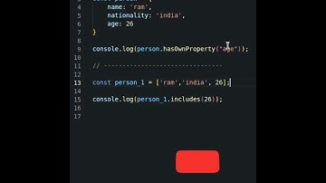 Check a particular key exist or not in object and array in javascript #shorts #coding