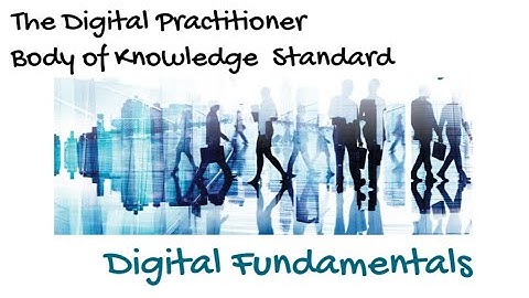 Digital Practitioner Body of Knowledge™ (DPBoK) Standard: Digital Fundamentals