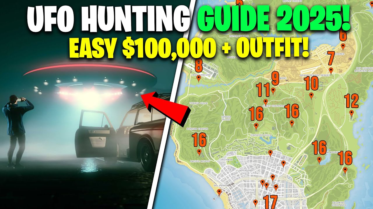 2025 UFO GUIDE All Locations Easy 100 000 New Outfit GTA 