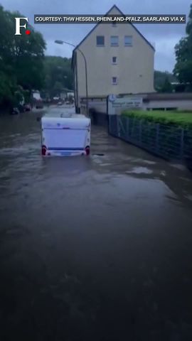 Severe Rainfall Triggers Flooding in Germany's Saarland | Subscribe to Firstpost
