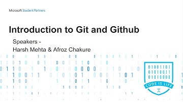 Introduction to Git and GitHub | Microsoft Student Partners Webinar