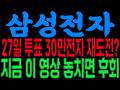 [삼성전자 주가전망] 27일 투표! 30만전자 재도전??? 지금 이 영상 놓치면 후회!!!