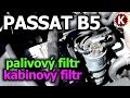 Volkswagen Passat B5 AFN 81kw - výměna palivového a kabinového filtru