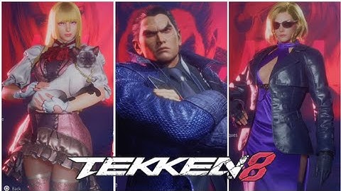 Tekken 8 - ALL Characters Select Screen [4k HDR]