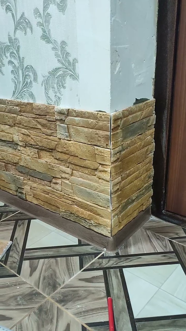 дизайн балкона из камня